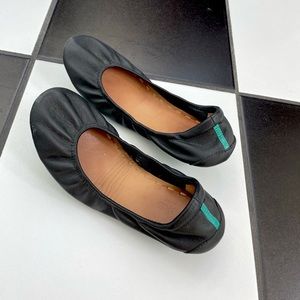 Tieks black foldable flats size 9